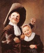 Judith leyster A Boy and a Girl with a Cat and an Eel France oil painting reproduction
